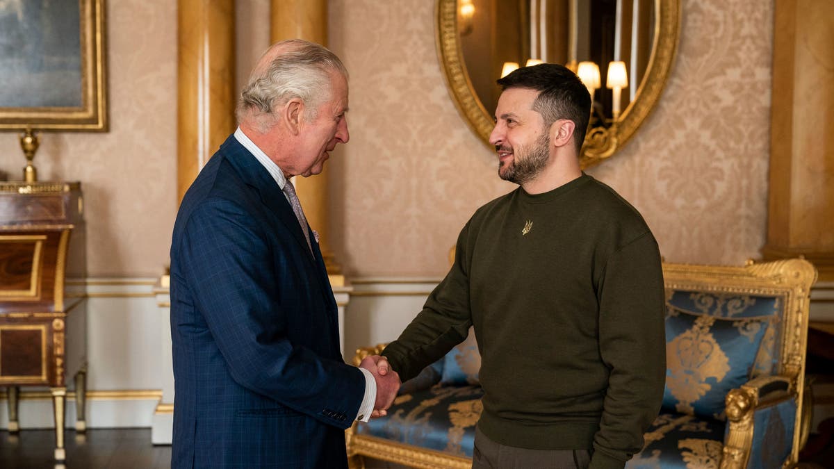 Zelenskyy visits King Charles III on UK trip, asks lawmakers for jets: ‘every air force pilot is a king’